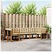 Set di divani da esterno con cuscino 7 pcs Naturale e Beige - Foto miniatura 2