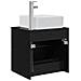 Mobile Lavabo da Parete Rovere Nero 49,5 x 41 x 63 cm - Foto miniatura 4