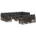 Set Divano da Giardino 14 pcs Grigio polyrattan - Foto miniatura 1