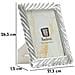 Cornice Portafoto Carvy In Resina Argento 15x20 - Foto miniatura 6