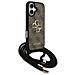Custodia Per Iphone 17 Con Cordino Design Marrone Guess - Foto miniatura 4