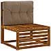 Cuscino per schienale di pallet VIANEN 100% Poliestere Tortora - Foto miniatura 2