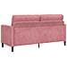 Set di Divani con Storage 2 pz Rosa Poliestere - Foto miniatura 7