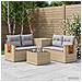 Set di divani 6 pz Beige e Grigio Chiaro - Foto miniatura 10