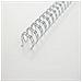 Spirali metalliche WireBind bianco 12,5 mm (100)  - Foto miniatura 4