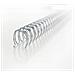 Spirali metalliche WireBind bianco 12,5 mm (100)  - Foto miniatura 5