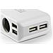 Caricatore per auto con 4 porte USB e 3 entrate accendisigari - Foto miniatura 3