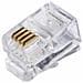 Confezione 100 Plug Telefonici 4 Conduttori 4 Posizioni 4p4c Rj10 - Foto miniatura 2
