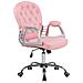 Sedia Da Ufficio In Similpelle Rosa Princess - Foto miniatura 1