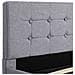 Giroletto Con Contenitore Grigio Chiaro In Tessuto 180x200 Cm - Foto miniatura 3