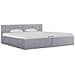 Giroletto Con Contenitore Grigio Chiaro In Tessuto 180x200 Cm - Foto miniatura 1