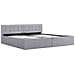 Giroletto Con Contenitore Grigio Chiaro In Tessuto 180x200 Cm - Foto miniatura 5