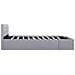 Giroletto Con Contenitore Grigio Chiaro In Tessuto 180x200 Cm - Foto miniatura 10