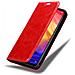 Custodia Compatibile Con Xiaomi Redmi Note 7 In Rosso Mela - Coperchio Protettiva Con Chiusura Magnetica, Funzione Stand E Tasca Per Le Carte - Foto miniatura 1