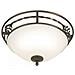 Elstead Pembroke Flush A Black / gold - Foto miniatura 1