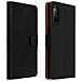 Custodia Sony Xperia 10 Ii Fodera Pelle Guscio Silicone Funzione Supporto Nera - Foto miniatura 1