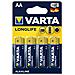 Blister 4 Batterie 1.5v Longlife Alcalina Stilo Aa - Foto miniatura 1