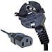 2m Schuko / C13, C13 coupler, Maschio / femmina, 2m - Foto miniatura 1