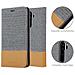 Custodia Compatibile Con Xiaomi Redmi Note 8 Pro In Grigio Chiaro Marrone - Coperchio Protettiva Con Chiusura Magnetica, Funzione Stand E Tasca Per Le Carte - Foto miniatura 6