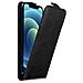 Cadorabo Custodia Compatibile Con Apple Iphone 12 / Iphone 12 Pro In Nero Di Notte - Coperchio Protettivo In Design Flip Con Chiusura Magnetica - Foto miniatura 1