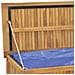 Cassa da Giardino 114x50x58 cm in Legno Massello di Teak - Foto miniatura 10