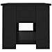 Tavolino Da Salotto Nero 79x49x41 Cm In Legno Multistrato - Foto miniatura 2