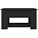 Tavolino Da Salotto Nero 79x49x41 Cm In Legno Multistrato - Foto miniatura 6