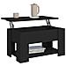 Tavolino Da Salotto Nero 79x49x41 Cm In Legno Multistrato - Foto miniatura 7