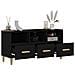 Mobile Porta Tv Nero 102x36x50 Cm In Legno Multistrato - Foto miniatura 5