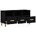 Mobile Porta Tv Nero 102x36x50 Cm In Legno Multistrato - Foto miniatura 7