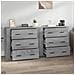 Credenze 2 Pz Grigio Sonoma In Legno Multistrato - Foto miniatura 3