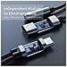 Adattatore Usb-c Per Cuffie Da 3,5 Mm E Caricabatterie Usb-c Black - Foto miniatura 4