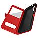 Custodia Per Samsung Galaxy A34 5g Doppia Finestra Supporto Video Rossa - Foto miniatura 4