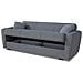 Divano Letto Escobar, Divano Letto Contenitore A 3 Posti Lineare, Sofà Da Soggiorno In Tessuto Imbottito Con Apertura Click-clack, 223x84xh80 Cm, Grigio - Foto miniatura 2