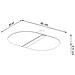 Lampada A Soffitto Salia Sl. 1005 - Moderno Lampade Da Soffitto Cromo 5.5x45x30 Cm - Foto miniatura 4