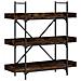Libreria 3 Ripiani Rovere Fumo 100x33x108,5cm Legno Multistrato - Foto miniatura 2