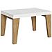 Tavolo Allungabile 90x130/390 Cm Naxy Mix Piano Bianco Frassino - Gambe Noce - Bianco Frassino /quercia Natura - Foto miniatura 5