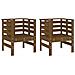 Sedie Da Giardino 2pz Miele 61,5x53x71cm Legno Massello Di Pino - Foto miniatura 2
