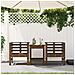Sedie Da Giardino 2pz Miele 61,5x53x71cm Legno Massello Di Pino - Foto miniatura 3