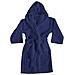 Accappatoio Con Cappuccio In Morbida Spugna Mod. Sophie Tinta Unita Vari Colori M Blue Jeans - Foto miniatura 1