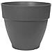 Vaso Ø 55 Cm Nero Plastica Rotondo Moderno - Foto miniatura 1
