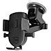 Supporto Auto Per Smartphone Blocco Automatico Fissaggio A Ventosa, Nero - Foto miniatura 1