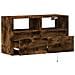 Mobile TV a Parete con Luci LED Rovere Fumo 80x31x45 cm - Foto miniatura 3