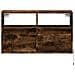 Mobile TV a Parete con Luci LED Rovere Fumo 80x31x45 cm - Foto miniatura 5