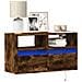 Mobile TV a Parete con Luci LED Rovere Fumo 80x31x45 cm - Foto miniatura 6