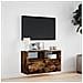 Mobile TV a Parete con Luci LED Rovere Fumo 80x31x45 cm - Foto miniatura 7