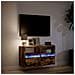 Mobile TV a Parete con Luci LED Rovere Fumo 80x31x45 cm - Foto miniatura 8