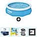 Piscina Fuori Terra - In Giro - 305x76 Cm - Blu - Include Accessori Coordinati Cb8 - Foto miniatura 1