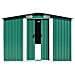 Casetta Da Giardino 257x489x181 Cm In Metallo Verde - Foto miniatura 1