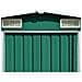 Casetta Da Giardino 257x489x181 Cm In Metallo Verde - Foto miniatura 5